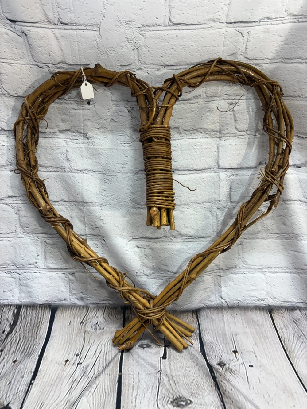 Marshalls Wicker Heart Wall Decor in Brown wood